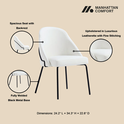 Manhattan Comfort Gracie Dining Chair - Set of 4