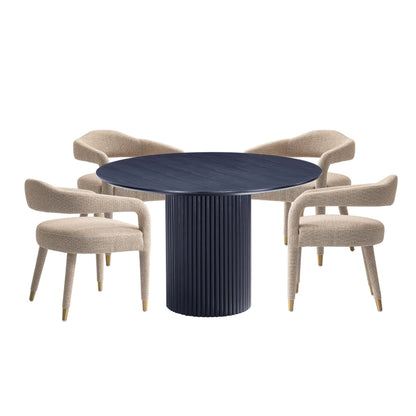 Manhattan Comfort 5-Piece Aspen and Hathaway Dining