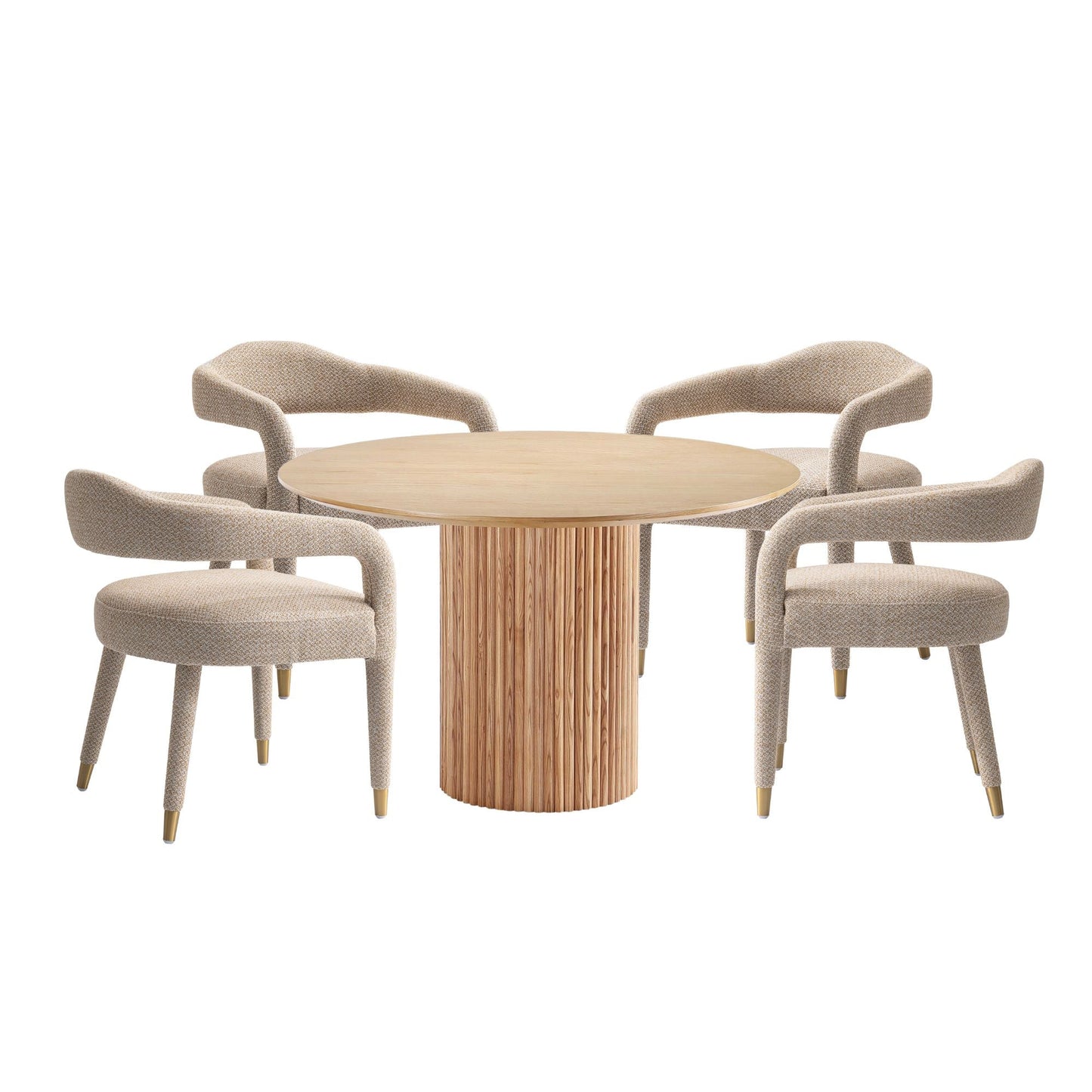 Manhattan Comfort 5-Piece Aspen and Hathaway Dining