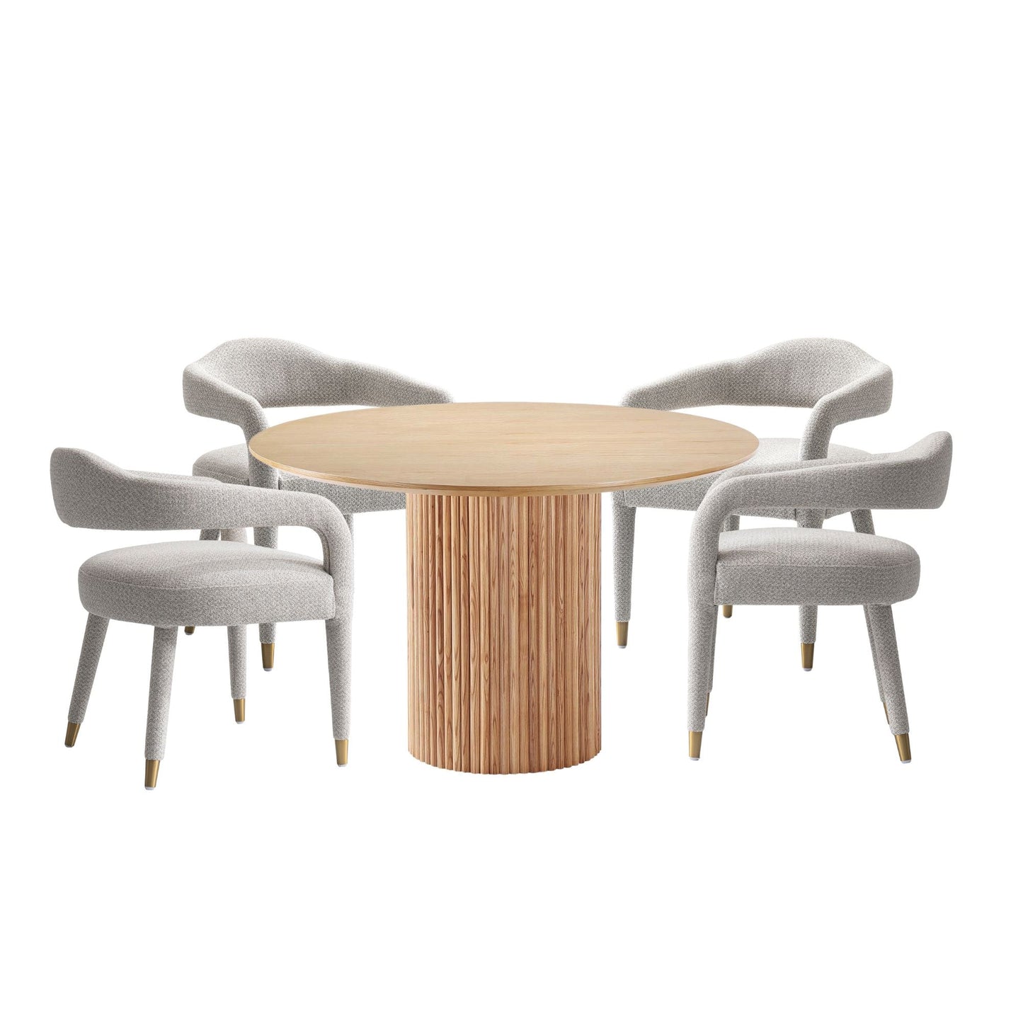 Manhattan Comfort 5-Piece Aspen and Hathaway Dining