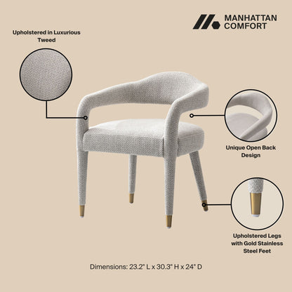 Manhattan Comfort 5-Piece Aspen and Hathaway Dining