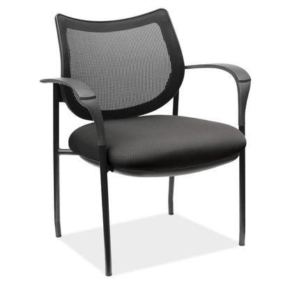 OfficeSource Carson Collection Guest Arm Chair with Black Frame