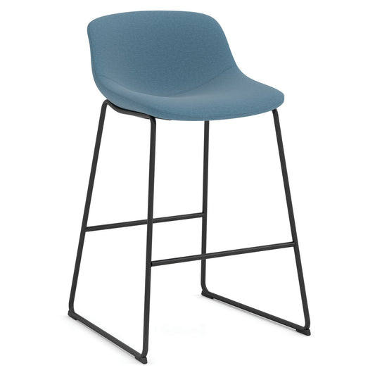 OfficeSource | Willow | Caf?? Height Bistro Stool with Black Sled Base