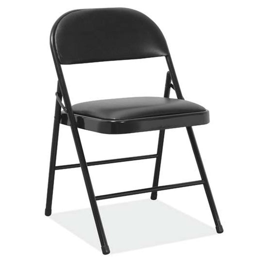 OfficeSource Steel Folding Chairs Steel Folding Chair with Padded Seat and Back