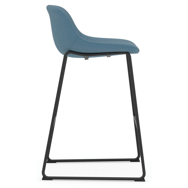 OfficeSource | Willow | Caf?? Height Bistro Stool with Black Sled Base