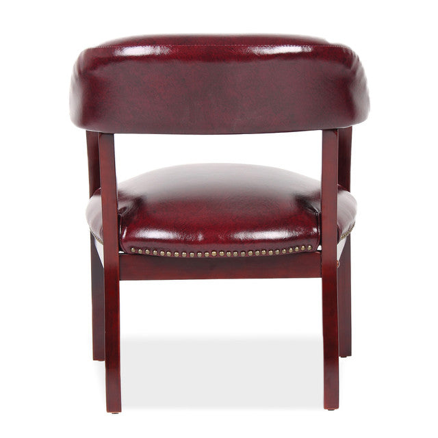 OfficeSource | Lancaster | Guest Chair with Mahogany Frame - 26''D