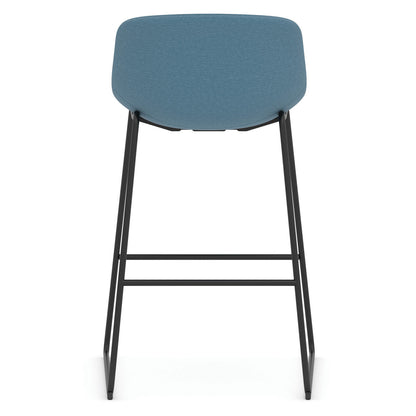 OfficeSource | Willow | Caf?? Height Bistro Stool with Black Sled Base