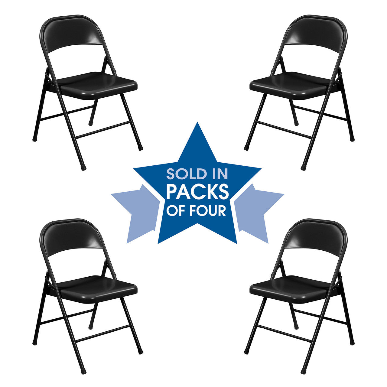 OfficeSource Steel Folding Chairs Steel Folding Chairs