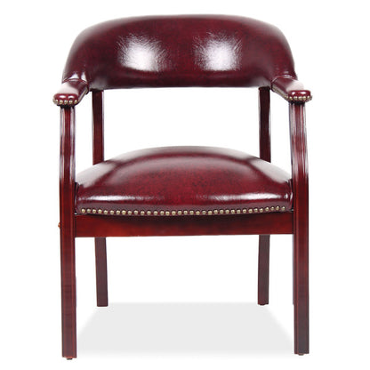 OfficeSource | Lancaster | Guest Chair with Mahogany Frame - 26''D