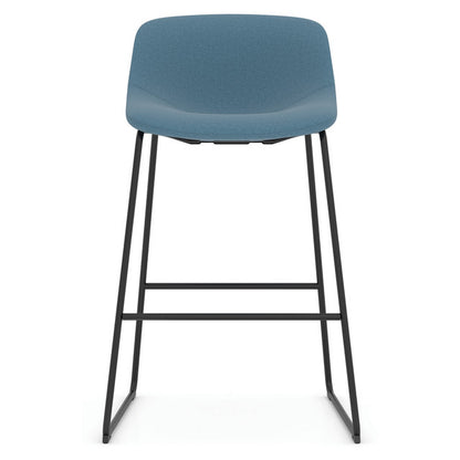 OfficeSource | Willow | Caf?? Height Bistro Stool with Black Sled Base