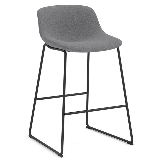 OfficeSource | Willow | Caf?? Height Bistro Stool with Black Sled Base