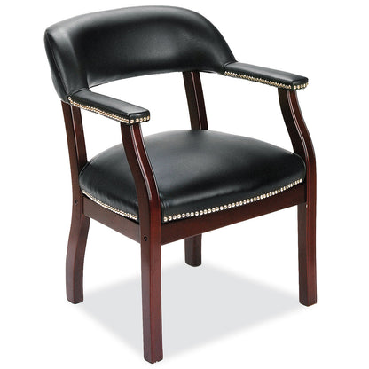 OfficeSource | Lancaster | Guest Chair with Mahogany Frame - 26''D