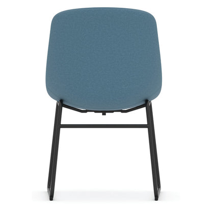 OfficeSource | Willow | Mid Back Guest Chair with Black Sled Base