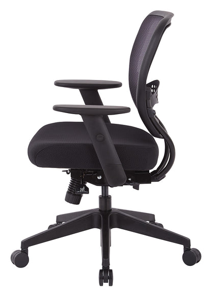 Air Grid® Back and Black Mesh Seat, Adjustable Angled Arms, Seat Slider and
Angled Nylon Base