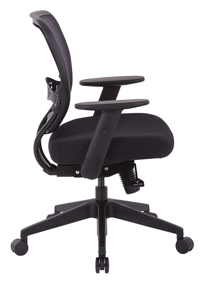 Air Grid® Back and Black Mesh Seat, Adjustable Angled Arms, Seat Slider and
Angled Nylon Base