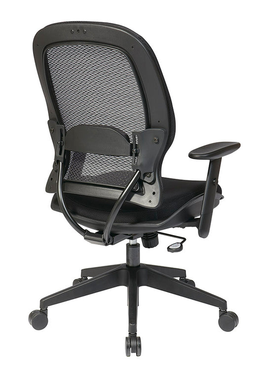 Air Grid® Back and Mesh Seat Manager’s Chair with Adjustable Angled Arms, Adjustable
Lumbar and Angled Nylon Base