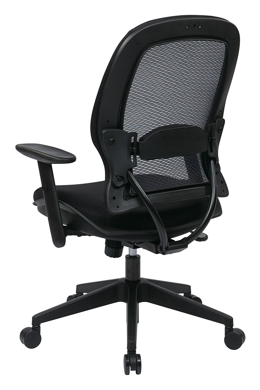 Air Grid® Back and Mesh Seat Manager’s Chair with Adjustable Angled Arms, Adjustable
Lumbar and Angled Nylon Base