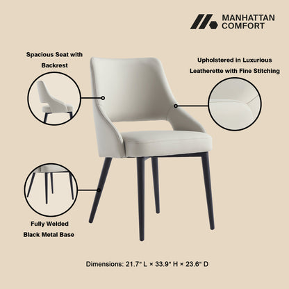 Manhattan Comfort 6-Piece Tremont Dining Chair