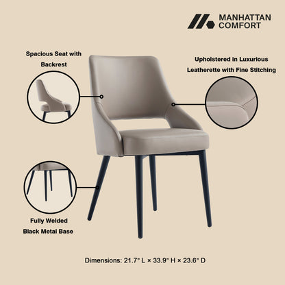 Manhattan Comfort 6-Piece Tremont Dining Chair