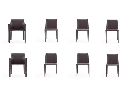 Manhattan Comfort 8-Piece Paris Dining Chairs