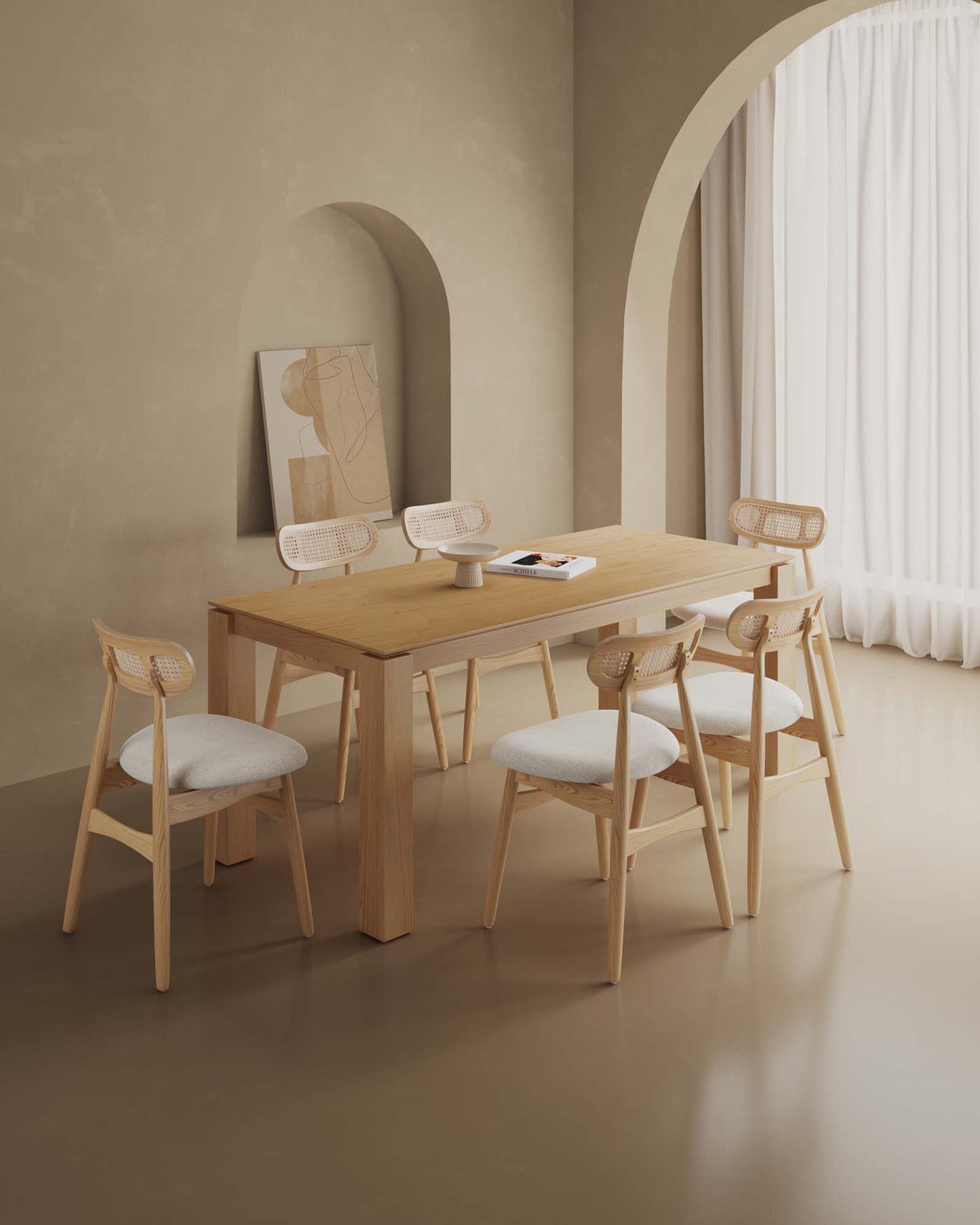 Manhattan Comfort 7-Piece Colbert and Rockaway Dining