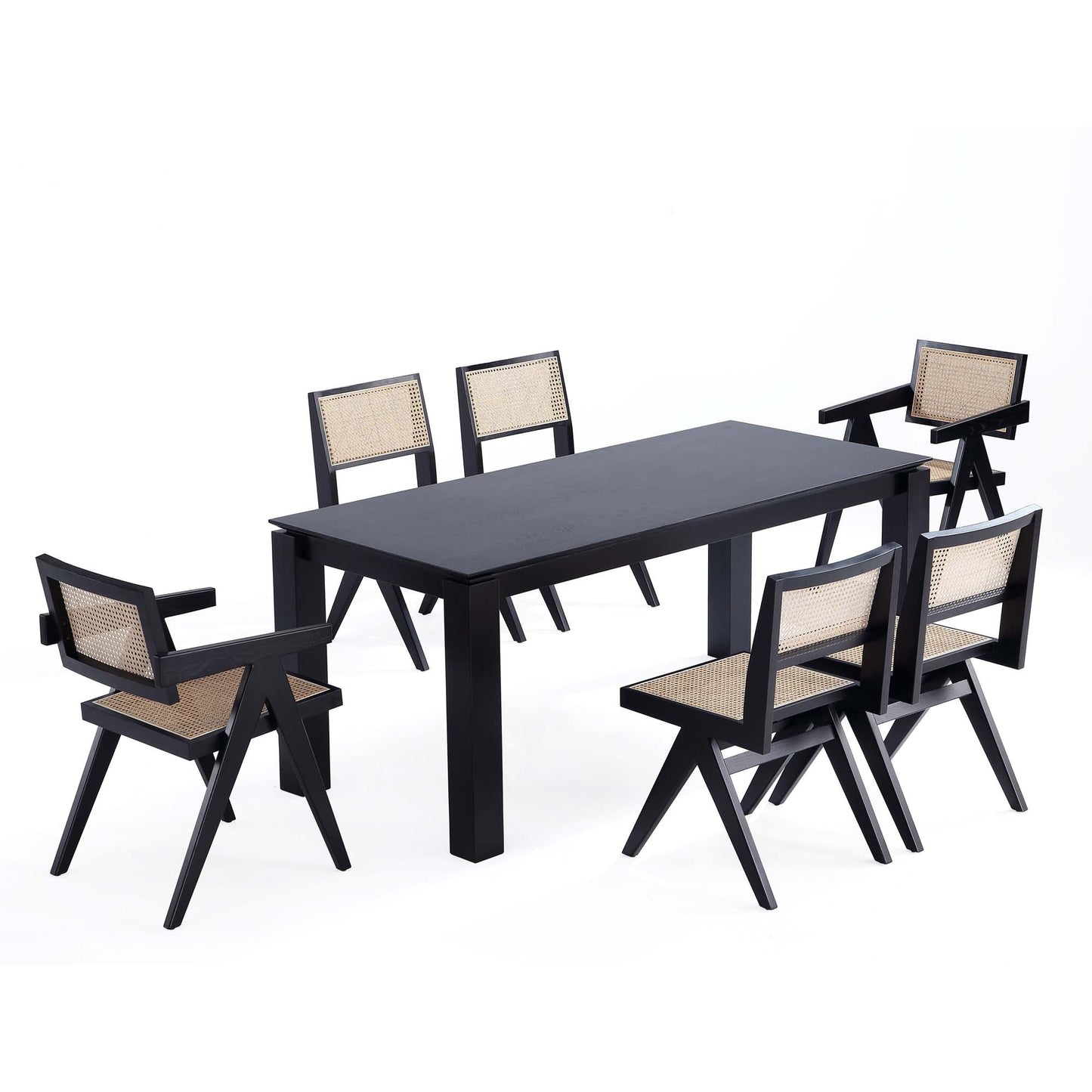 Manhattan Comfort 7-Piece Hamlet and Rockaway Dining