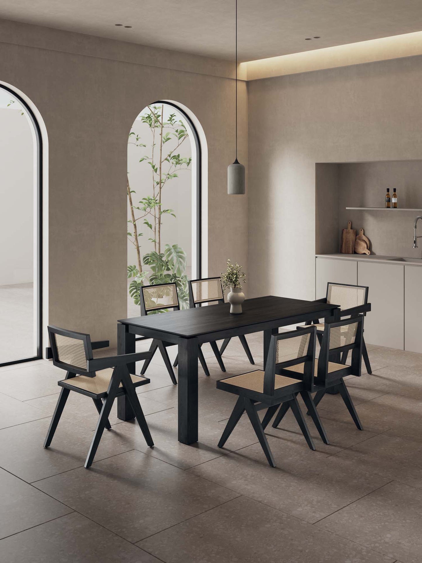 Manhattan Comfort 7-Piece Hamlet and Rockaway Dining