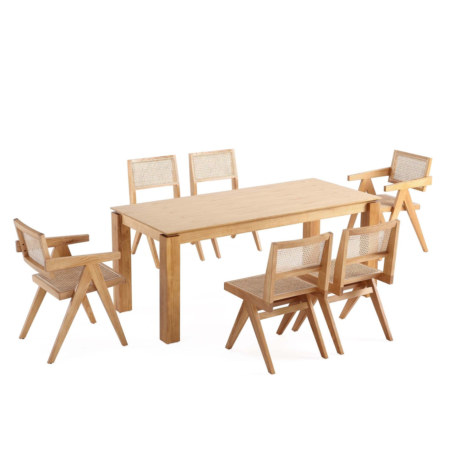 Manhattan Comfort 7-Piece Hamlet and Rockaway Dining