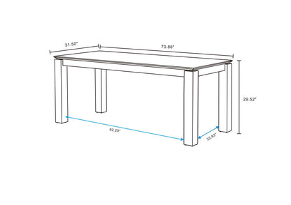 Manhattan Comfort 7-Piece Hamlet and Rockaway Dining