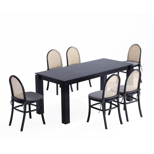 Manhattan Comfort 7-Piece Paragon 1.0 and Rockaway Dining