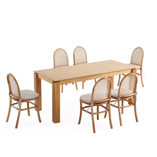Manhattan Comfort 7-Piece Paragon 1.0 and Rockaway Dining