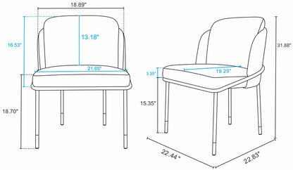 Manhattan Comfort 7-Piece Flor and Hathaway Dining