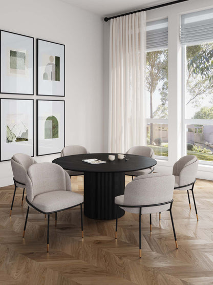 Manhattan Comfort 7-Piece Flor and Hathaway Dining