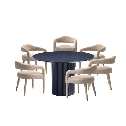 Manhattan Comfort 7-Piece Aspen and Hathaway Dining