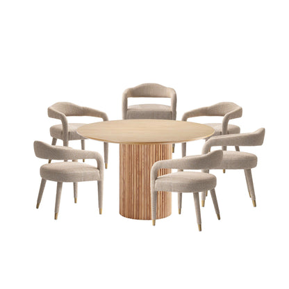 Manhattan Comfort 7-Piece Aspen and Hathaway Dining