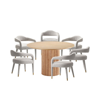 Manhattan Comfort 7-Piece Aspen and Hathaway Dining