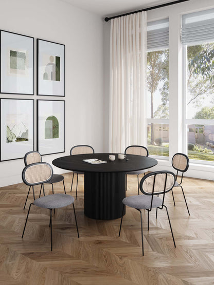 Manhattan Comfort 7-Piece Jardin and Hathaway Dining