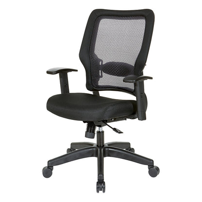 24/7 Breathable Mesh Manager’s Chair with Memory Foam Mesh
Seat, Adjustable Lumbar Support, Adjustable Arms and Black Nylon Base. 24/7 High
Intensity Use Chair