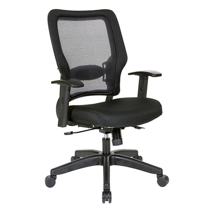 24/7 Breathable Mesh Manager’s Chair with Memory Foam Mesh
Seat, Adjustable Lumbar Support, Adjustable Arms and Black Nylon Base. 24/7 High
Intensity Use Chair