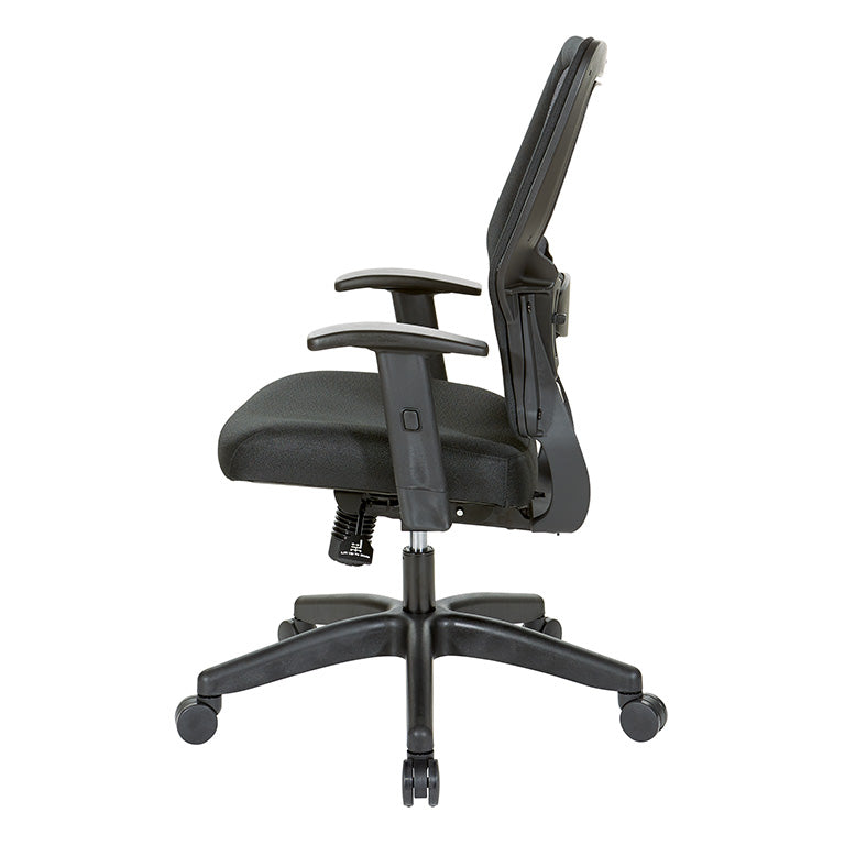 24/7 Breathable Mesh Manager’s Chair with Memory Foam Mesh
Seat, Adjustable Lumbar Support, Adjustable Arms and Black Nylon Base. 24/7 High
Intensity Use Chair