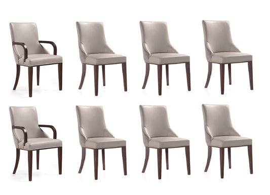 Manhattan Comfort 8-Piece Shubert Dining Chair Set