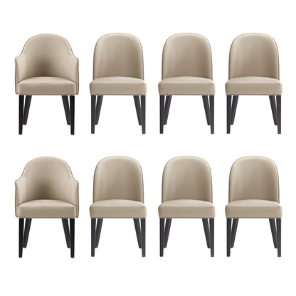Manhattan Comfort 8-Piece Hillman Dining Chair and Arm Chair