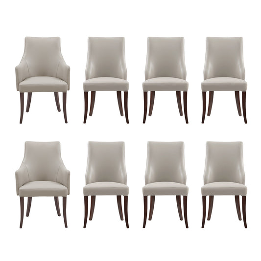 Manhattan Comfort 8-Piece Connie Dining Chair and Arm Chair