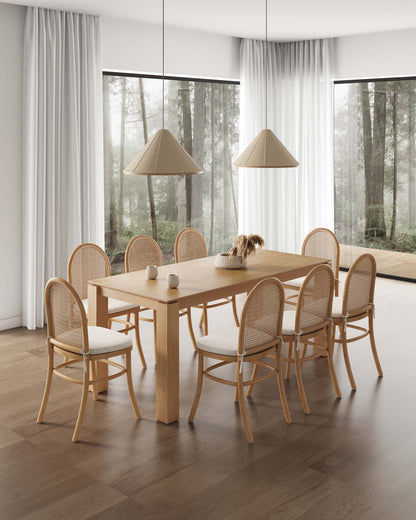 Manhattan Comfort 9-Piece Paragon 1.0 and Rockaway Dining