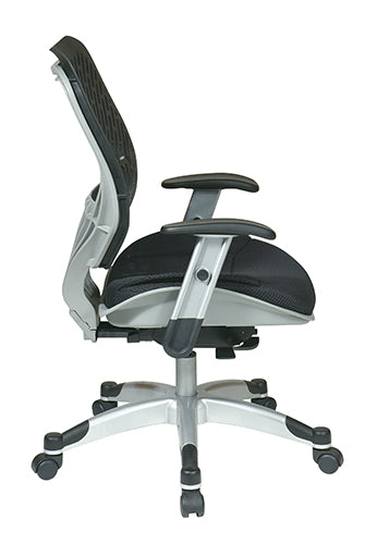 Self Adjusting Raven SpaceFlex® Back and Raven Mesh SeatManager’s Chair with Adjustable Arms