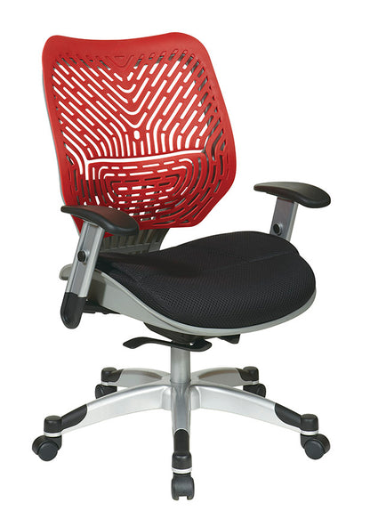 Self Adjusting Cosmo SpaceFlex® Back and Raven Mesh Seat
Manager’s Chair with Adjustable Arms and Platinum Finish Base