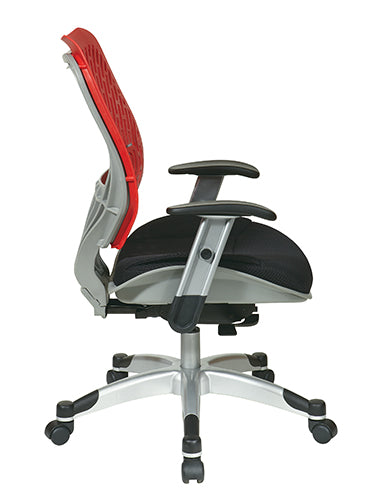 Self Adjusting Cosmo SpaceFlex® Back and Raven Mesh Seat
Manager’s Chair with Adjustable Arms and Platinum Finish Base