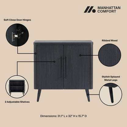 Manhattan Comfort Jodie 31.1" Accent Cabinet