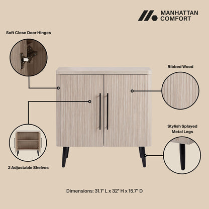 Manhattan Comfort Jodie 31.1" Accent Cabinet