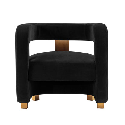 Manhattan Comfort Modern Amirah Velvet  Accent Chair